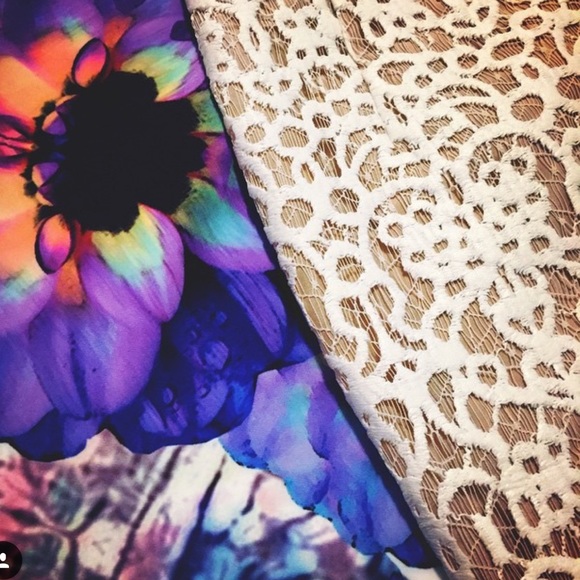 SALE-Kora Rae Tan Lace Pencil Skirt - Picture 5 of 5